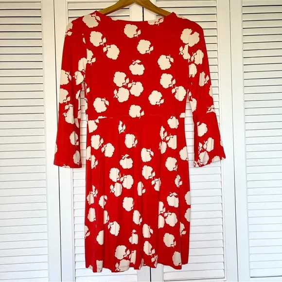 Boden Floral Orange Dress - Picture 13 of 16